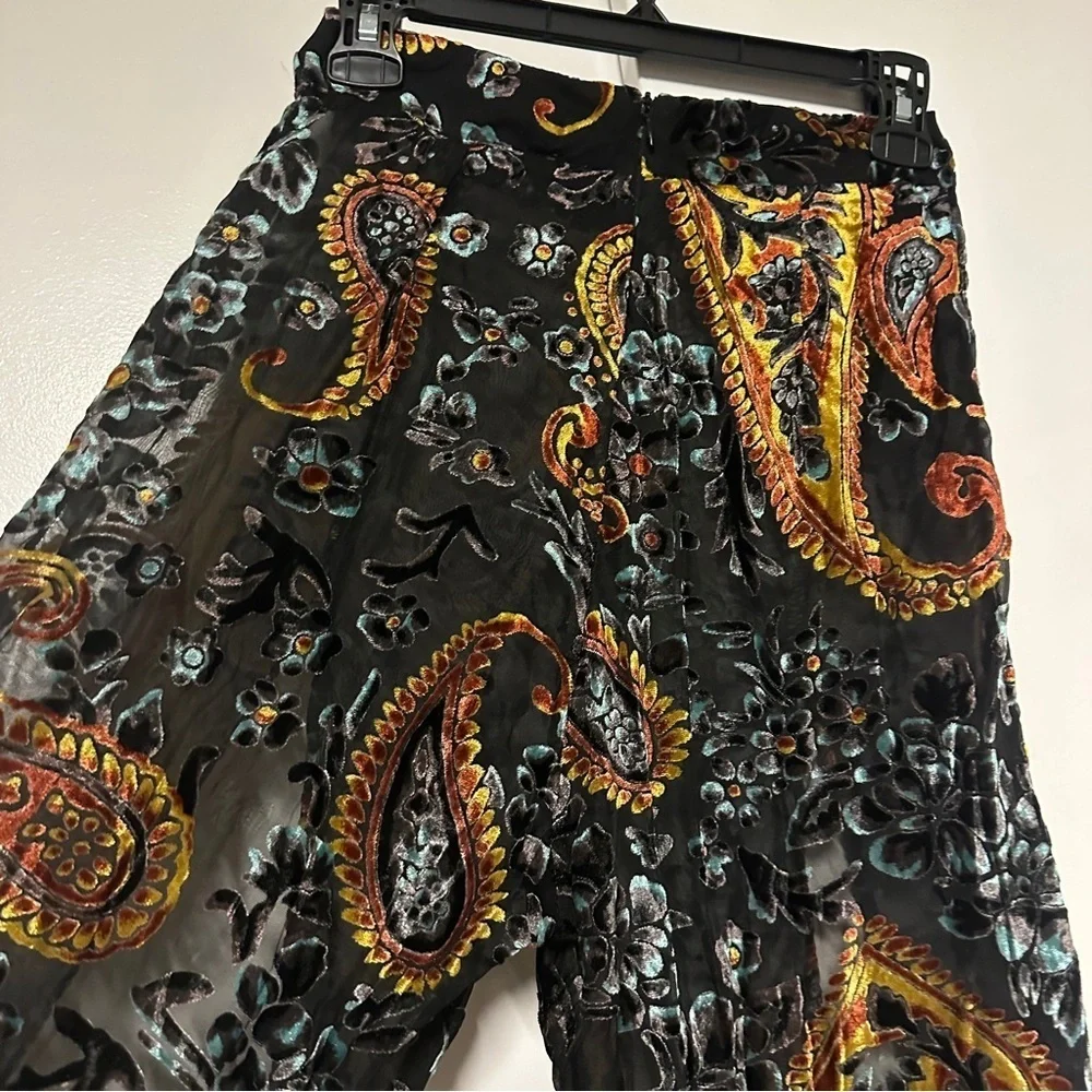 Lioness Paisley Festival Semi Sheer Pants Size Small - Picture 7 of 8